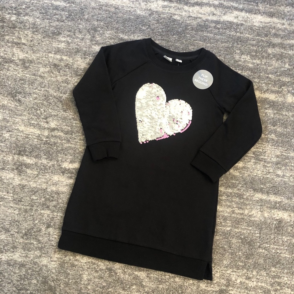 💙 NWT💙 GAP Kids flip sequins terry dress